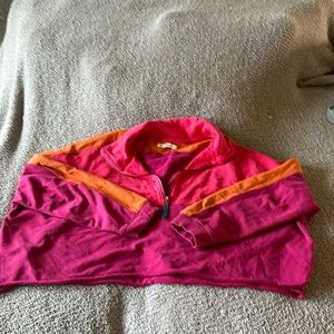 Natural Life cropped half zip sweatshirt size L